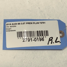 2018-2020 AUDI S5 REAR DRIVER SIDE BLIND SPOT RADAR SENSOR CONTROL MODULE OEM