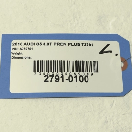 2018-2023 AUDI S5 REAR DRIVER SIDE TRUNK DRIVE UNIT STRUT SUPPORT CYLINDER OEM