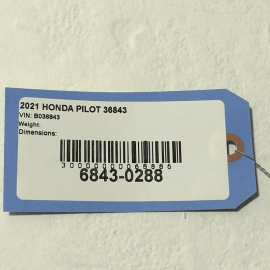 2019-2022 Honda Pilot 3.5L Oxygen Sensor Lambda OEM