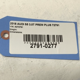 2018-2024 Audi S5 Sportback 3.0L Air Cleaner Housing Assembly OEM