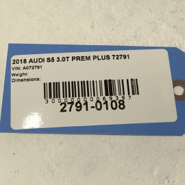 2018-2019 AUDI S5 ROOF EXTERIOR SHARK FIN ANTENNA MODULE W/ COVER OEM