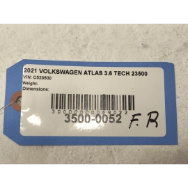 2018-2021 Volkswagen Atlas Front Passenger Side Door Window Regulator Motor OEM
