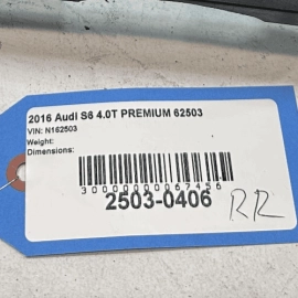 AUDI S6 2016-2018 A6 REAR BUMPER PASSENGER SIDE UPPER GUIDE SUPPORT BRACKET OEM