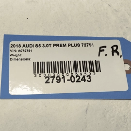 2018-24 AUDI S5 SPORTBACK PASSENGER SIDE DOOR EXTERIOR REAR VIEW MIRROR LZ7S OEM