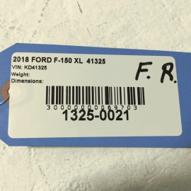 2015 - 2020 FORD F-150 FRONT PASSENGER SIDE DOOR WINDOW REGULATOR W/ MOTOR OEM