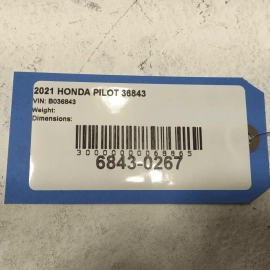 2019-2022 HONDA PILOT 3.5L BATTERY AIR DUCT OEM