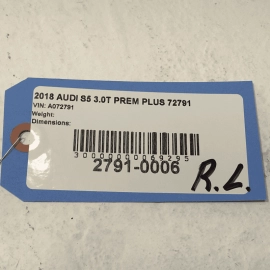 2018-2024 AUDI S5 SPORTBACK REAR DRIVER DOOR PANEL ARMREST PULL HANDLE COVER OEM