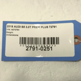 2018-2024 Audi S5 Sportback Cooling Auxiliary Radiator OEM