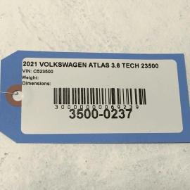 2021 Volkswagen Atlas Front Dashboard Loudspeaker OEM