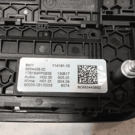 2017-2020 BMW 535EX FRONT CLIMATE CONTROL HEAT AUDIO SWITCH UNIT PANEL OEM