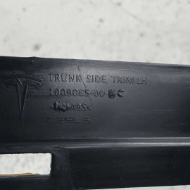 2012 - 2021 Tesla Model S MS Rear Left Driver Side Tailgate Trunk Side Trim 2012 - 2021 Tesla Model S MS Rear Left Driver Side Tailgate Trunk Side Trim
