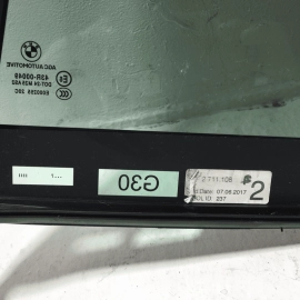 2018-2023 BMW 530E REAR RIGHT PASSENGER SIDE DOOR QUARTER WINDOW GLASS OEM