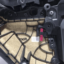 18-22 BMW 530E G30 REAR  PASSENGER SIDE INTERIOR DOOR PANEL TRIM OEM COGNAC