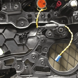 18-22 BMW 530E G30 REAR  PASSENGER SIDE INTERIOR DOOR PANEL TRIM OEM COGNAC