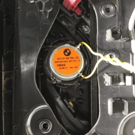 18-22 BMW 530E G30 REAR  PASSENGER SIDE INTERIOR DOOR PANEL TRIM OEM COGNAC