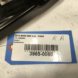 2011-2016 BMW 550i xDrive Rear Right Passenger Door Window Regulator w/Motor OEM