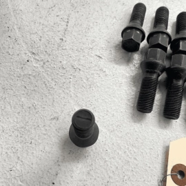 VOLKSWAGEN JETTA 2019 20 X ALLOY WHEEL BOLTS BLACK M14 X 1.5 X 27 NUTS LUG 