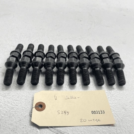 VOLKSWAGEN JETTA 2019 20 X ALLOY WHEEL BOLTS BLACK M14 X 1.5 X 27 NUTS LUG 