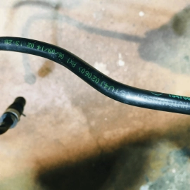 14-16 BMW 550 5 6 SER  4.4L ENGINE RADIATOR COOLANT OVERFLOW HOSE TUBE PIPE OEM