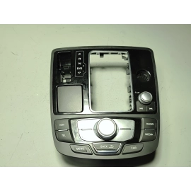 2013-2018 AUDI A6 S6 SHIFTER COVER & MULTIFUNCTIONAL CONTROL SWITCH PANEL OEM