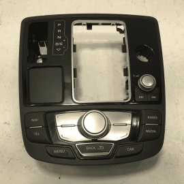 2013-2018 AUDI A6 S6 SHIFTER COVER & MULTIFUNCTIONAL CONTROL SWITCH PANEL OEM