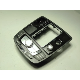 2013-2018 AUDI A6 S6 SHIFTER COVER & MULTIFUNCTIONAL CONTROL SWITCH PANEL OEM