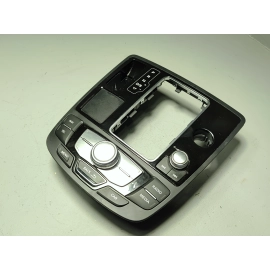 2013-2018 AUDI A6 S6 SHIFTER COVER & MULTIFUNCTIONAL CONTROL SWITCH PANEL OEM