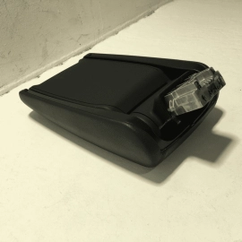 AUDI A6 FRONT CENTER CONSOLE STORAGE LID ARMREST LEATHER BLACK 2016-2018 OEM