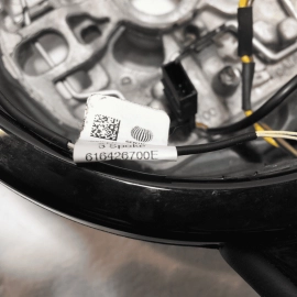 AUDI A6 S6 STEERING WHEEL HEATED W/ PADDLES & SWITCHES LEATHER BLACK 2013-18 OEM