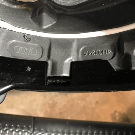 AUDI A6 S6 STEERING WHEEL HEATED W/ PADDLES & SWITCHES LEATHER BLACK 2013-18 OEM