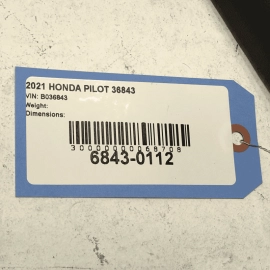 2020-2022 Honda Pilot Rear Passenger Side C-Pillar Upper Panel OEM