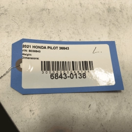 2020-2022 Honda Pilot Front Left Driver Side Windshield Pillar Trim OEM