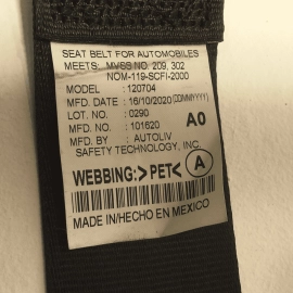 2021-2022 Honda Pilot Rear Driver Side 3rd Third Row Seatbelt Belt Retractor OEM