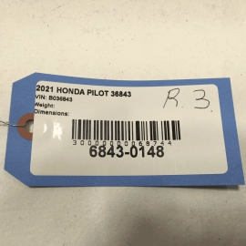2016-2022 Honda Pilot Rear Passenger Side 3rd Row Seatbelt Belt Retractor OEM