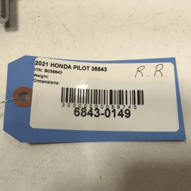 2020-2022 Honda Pilot Rear 2 Row Passenger Side Seatbelt Seat Belt Retractor OEM