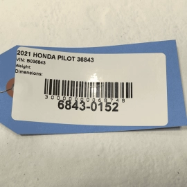 2019-2022 Honda Pilot Center Console Rear Panel Power Outlet Plug Switch OEM