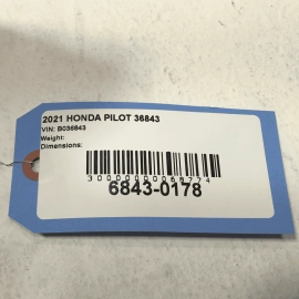 2019-2022 HONDA PILOT REAR TRUNK SILL SCUFF TRIM COVER PANEL OEM