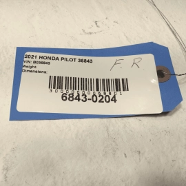 2019-2021 HONDA PILOT FRONT RIGHT PASSENGER SIDE AIR GUIDE PLATE PANEL OEM
