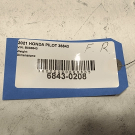 2016-2022 HONDA PILOT  FRONT PASSENGER SIDE BUMPER CORNER BRACKET SUPPORT OEM