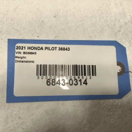 2016-2022 Honda Pilot Front Hood Support Rod OEM