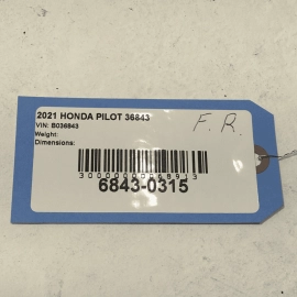 2016-2022 Honda Pilot Hood Bonnet Front Right Passenger Side Hinge OEM
