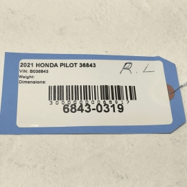 2016-2022 Honda Pilot Rear Left Driver Side Bumper Retainer Bracket Support OEM