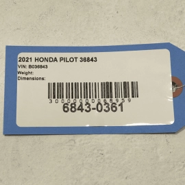 2016-2022 HONDA PILOT INTERIOR OVERHEAD DOME READING LIGHT OEM