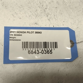 2016-2022 HONDA PILOT FRONT UNDER RADIATOR SPLASH SHIELD GUARD OEM