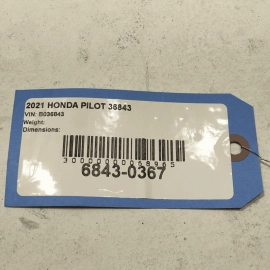 2016-2022 HONDA PILOT 3.5L AWD STEERING GEAR RACK & PINION ASSEMBLY OEM
