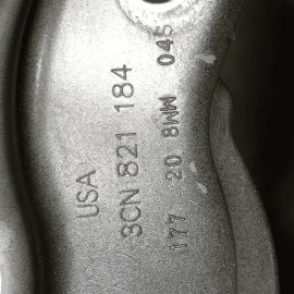 2018-2025 VOLKSWAGEN ATLAS FRONT PASSENGER FENDER REINFORCEMENT BRACKET SET OEM