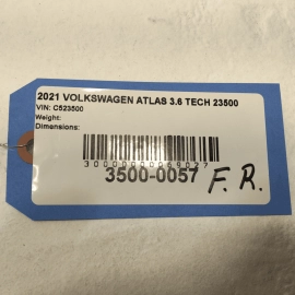 2021 Volkswagen Atlas Front Right Passenger Side Door Wire Wiring Harness OEM 2021 Volkswagen Atlas Front Right Passenger Side Door Wire Wiring Harness OEM