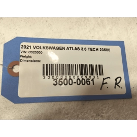 2018-2025 Volkswagen Atlas Front Right Door Window Inner Weatherstrip Seal OEM