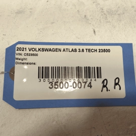 2018-2025 Volkswagen Atlas Rear Passenger Door Window Glass Run Channel Seal OEM