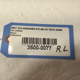 2018-2025 Volkswagen Atlas Rear Driver Left Side 2nd Row Seat Belt Retractor OEM